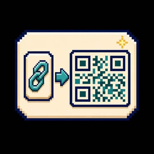 링크를 QR 코드로 바꾸는 화면
