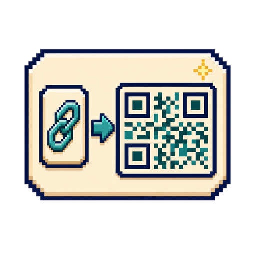 링크를 QR 코드로 바꾸는 화면